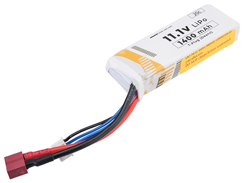 KWA 11.1v 20c 1400mAh Airsoft LiPo Battery (Model: Standard Deans)