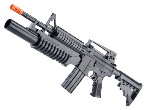 KWC M4A1 Spring Powered Airsoft Rifle w/ Underbarrel M203 Launcher (Package: Gun Only)