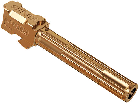 LanTac USA LLC 9INE 9mm Match Grade 1:10 Twist Fluted Barrel (Model: GLOCK 17 / Bronze)