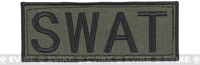 Voodoo Tactical SWAT Embroidered Hook and Loop Morale Patch (Color: OD Green / Small)