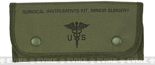 Voodoo Tactical Emergency Surgical Kit w/ Instruments & Sutures - OD Green