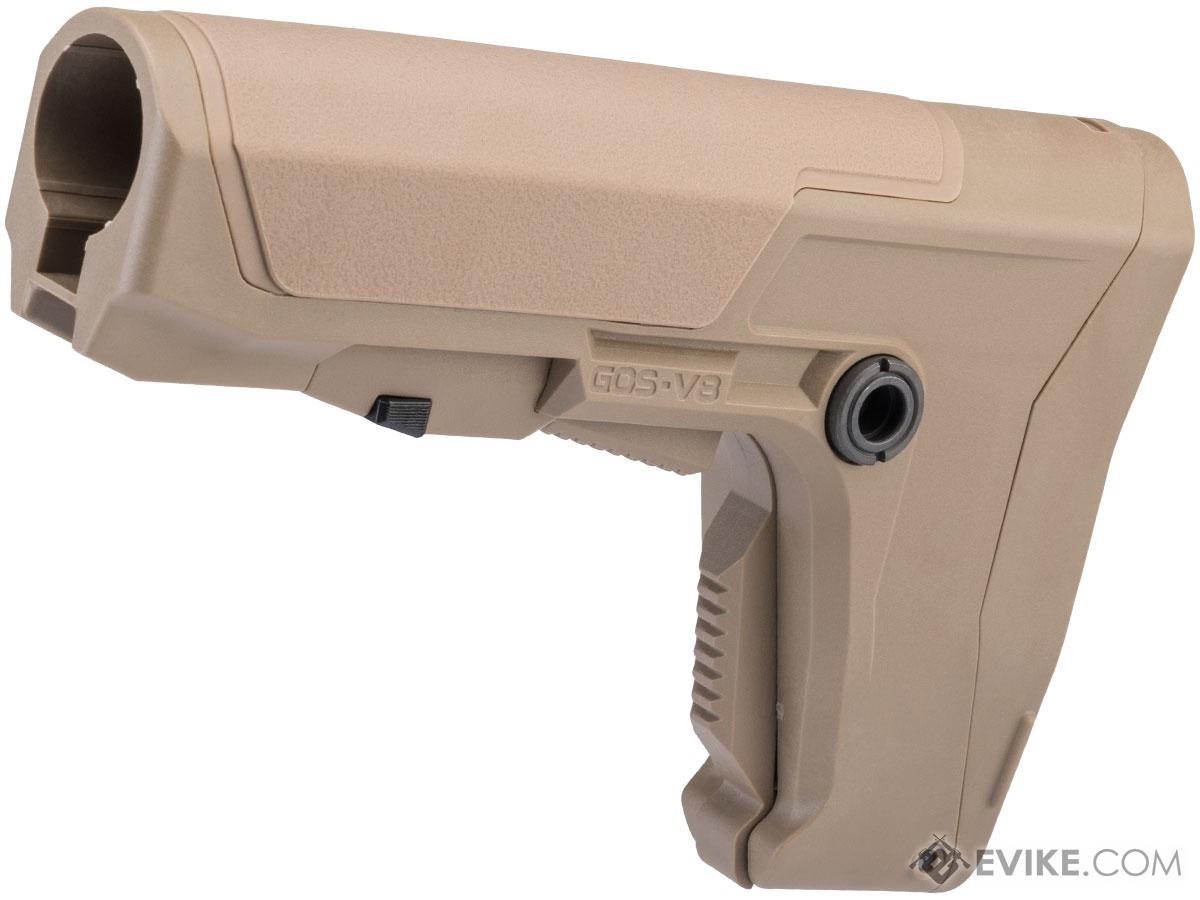 G&G GOS-V8 Adjustable Stock for M4 Airsoft AEG Rifles (Color: Tan)