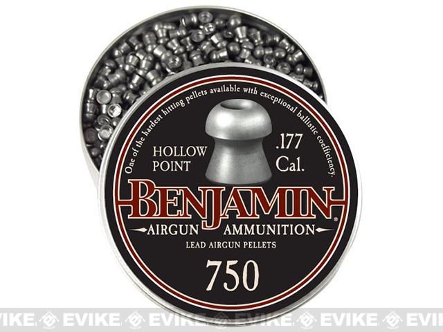 Benjamin .177 Cal. Hollow Point Pellets - 7.9 Grain - 750 Count