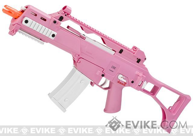 H&K G36C Pink Limited Edition Full Size Metal Gearbox Airsoft AEG 