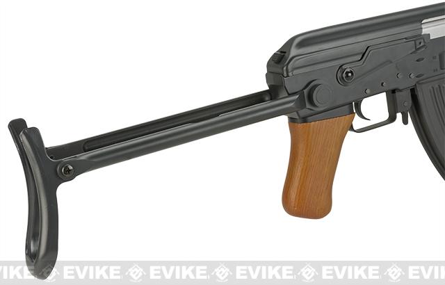 Evike CYMA – Rifle eléctrico AK-47 Airsoft AEG con licencia de Kalashnikov  con madera real paquete de batería LiPo de 74 V cargador – Yaxa Store