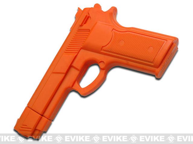 Master Cutlery Full Size Rubber Training Pistol (Color: Orange)