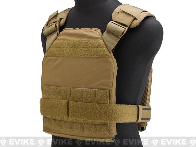 HSGI SPC Slick Plate Carrier (Color: Coyote Brown / Large), Tactical ...