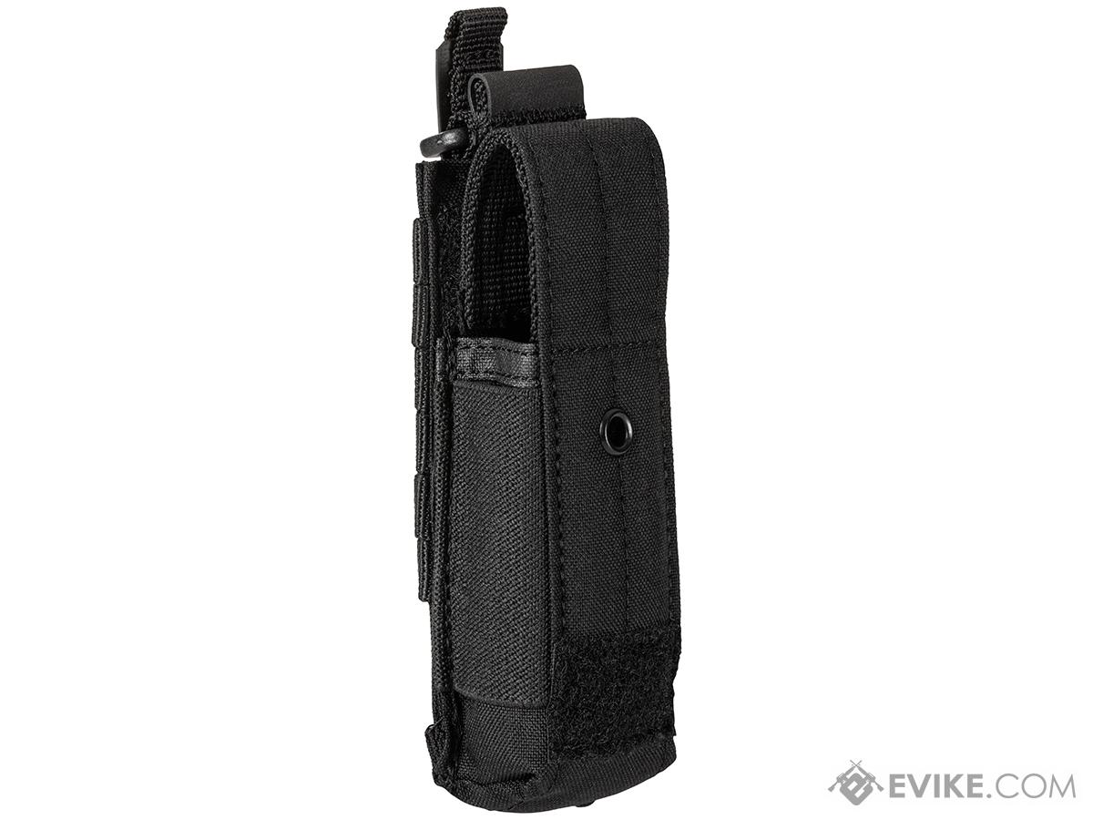 5.11 Tactical Flex Single Pistol Covered Magazine Pouch (Color: Black)