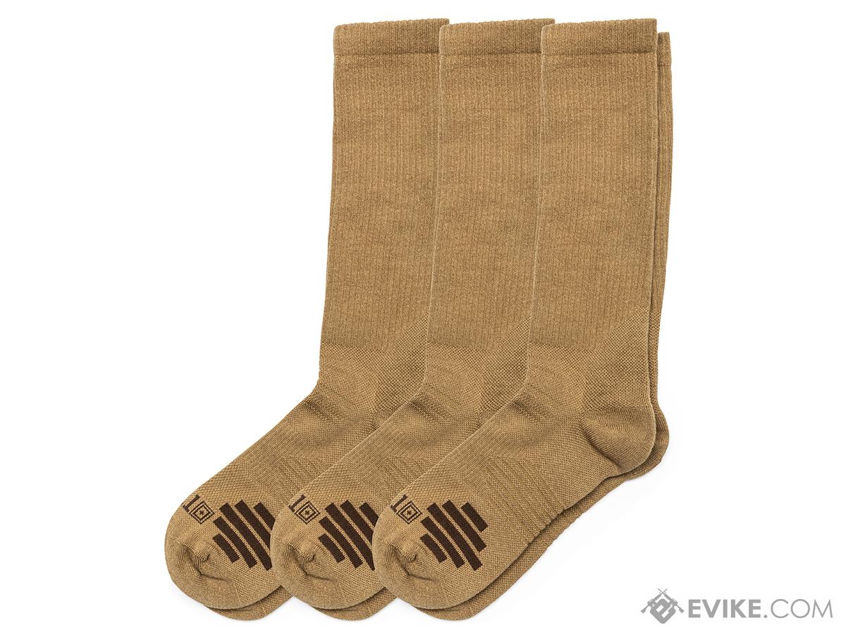 5.11 Tactical Duty Ready Plus OTC Socks (Color: Dark Coyote / Medium / 3 Pack)