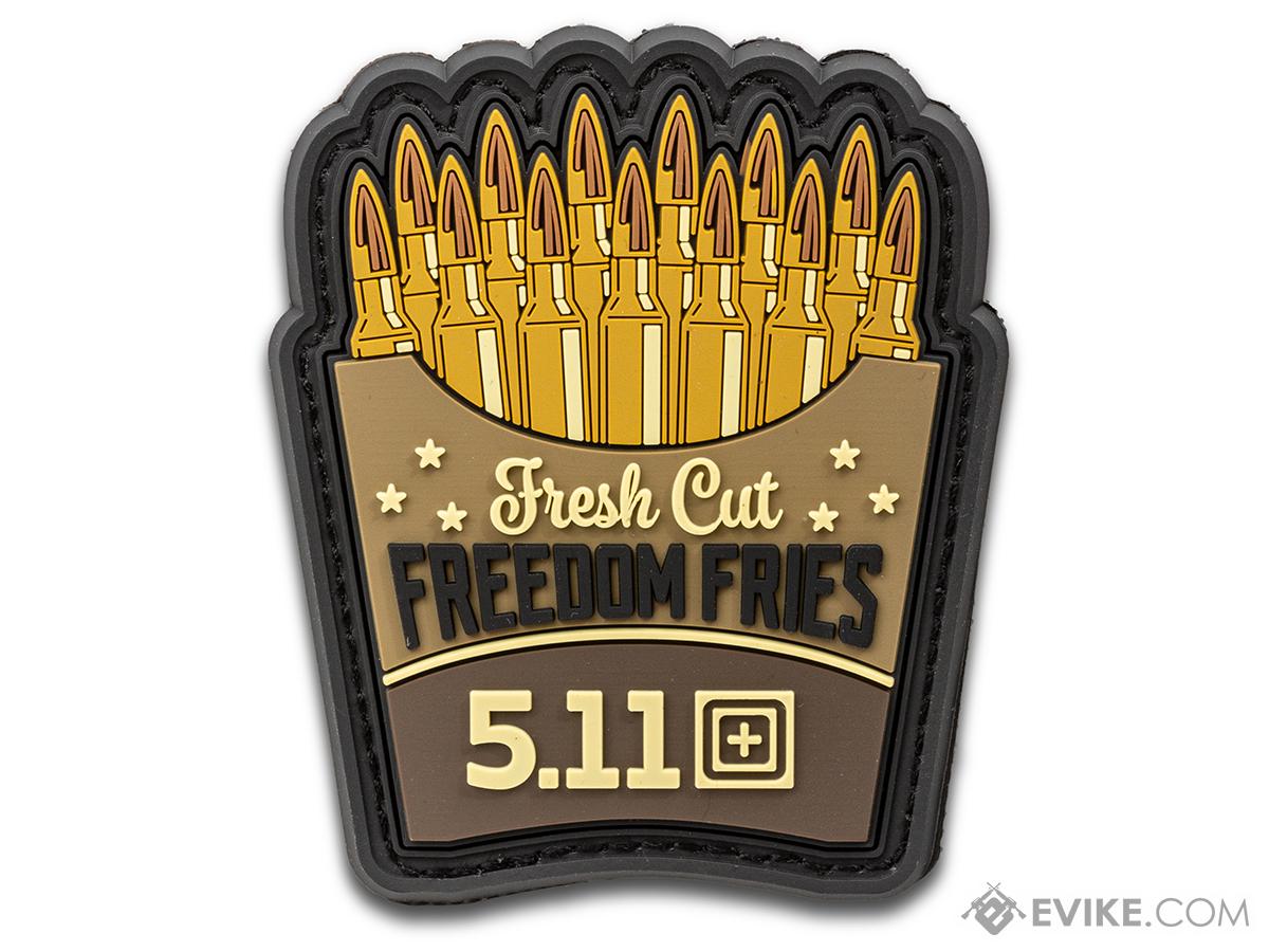 5.11 Tactical Freedom Fries PVC Morale Patch (Color: Green)