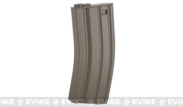 E&C 160rd Metal Mid-Cap Magazine for M4 M16 Series Airsoft AEG Rifles (Color: Dark Earth)