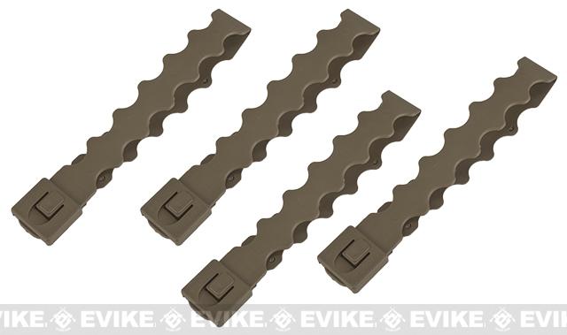 Tactical Tailor Fight Light MALICE Modular Webbing Clips (Color: Coyote / Long / 4 Pack)