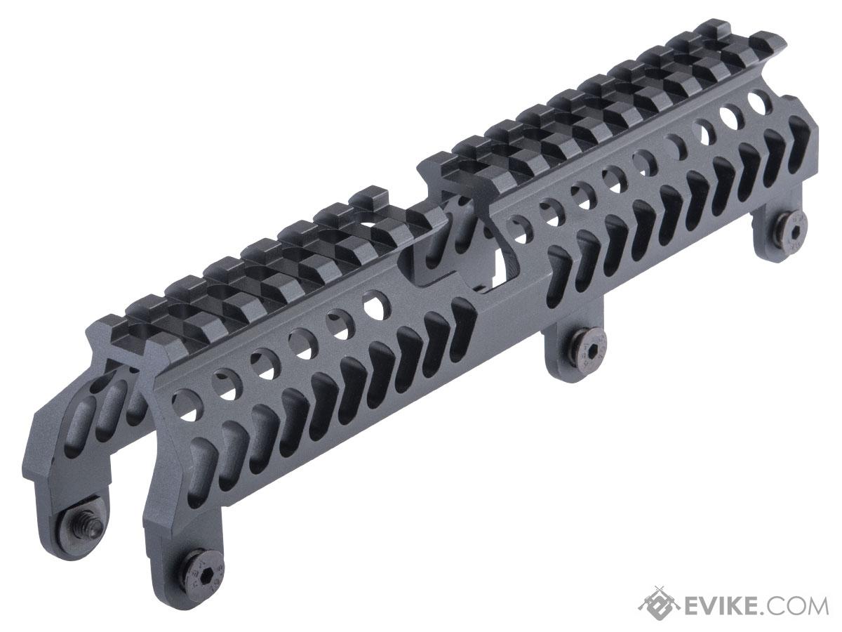 5KU Aluminum B-31 Full Length Railed Upper Handguard for AK B-30 Handguards (Color: Black)