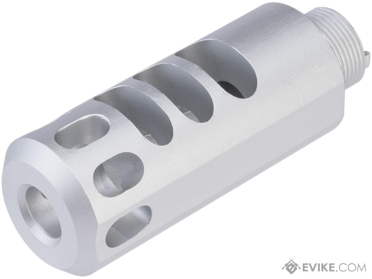 5KU Muzzle Compensator for TM Hi-Capa Gas Blowback Pistol Comp-Ready Barrels (Model: Type 2 / Silver)