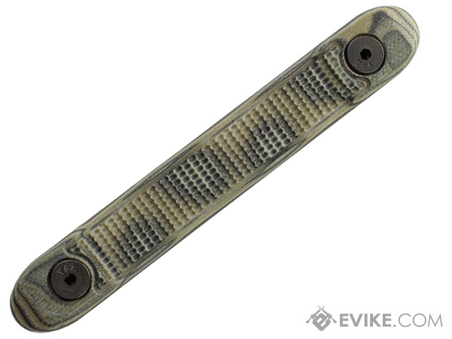 Hogue KeyMod G10 Rail Cover with Mini Piranha Texture (Color: Green)