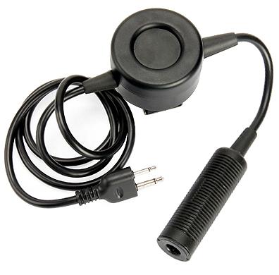 Z-Tactical TCI Style Tactical PTT Military Standard Version with Headset Adapter (Connector: ICOM)