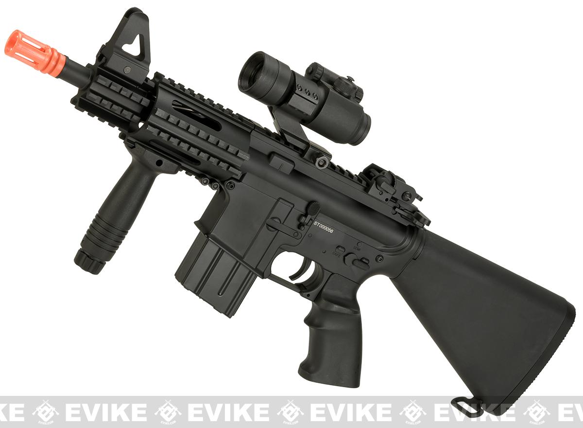  Evike Airsoft - Golden Eagle M4 Tactical-System V.II Full Size  AEG Airsoft Rifle (Color: Black - 9.6v NiMH Battery Package) : Sports &  Outdoors