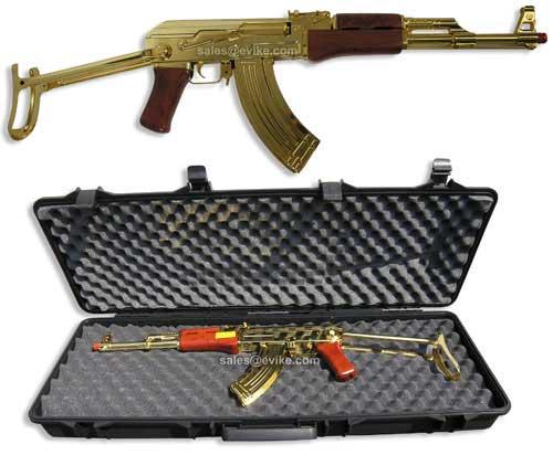 Z Src Limited Edition Full Metal 24k Gold Plated Ak47 S Airsoft Aeg