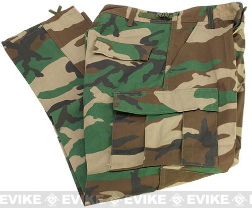 B.D.U. Pants 65/35 (Color: Woodland / Large), Tactical Gear/Apparel ...