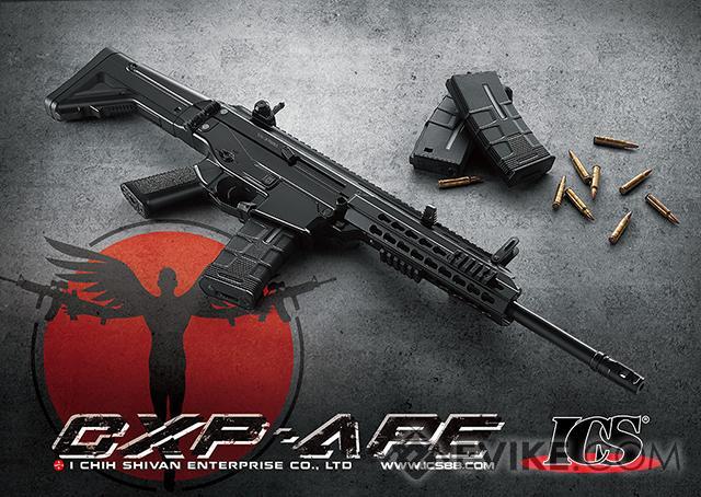 ICS CXP-APE Keymod ACR Style Metal Carbine Electric Blowback AEG Airsoft  Rifle (Black)