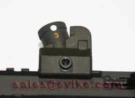 JG / Echo1 / Matrix Full Metal 614 Style Tactical Rear Sight for Picatinny R.I.S.