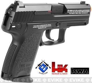 Heckler & Koch Full Metal USP Compact NS2 Airsoft Gas Blowback Gun by KWA,  Airsoft Guns, Gas Airsoft Pistols -  Airsoft Superstore