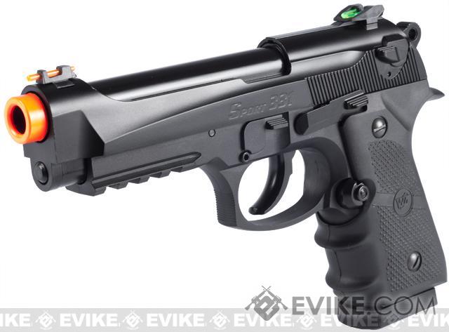 Mystery 92FS 6mm BB Gas Airsoft Pistol P.BERETTA ( Full Marking / Black )