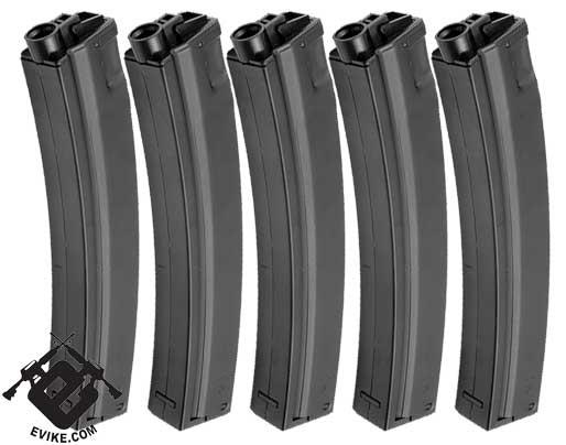 Matrix 260 Round Hicap Full Metal Magazine for MP5 / MOD5 Series Airsoft AEG (Package: Set of 5)