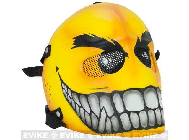 Evike.com R-Custom Fiberglass Wire Mesh Army Mask - Yellow ...