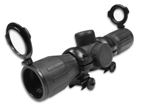 z NC STAR 4x30 Rubber Coated Full Metal Illuminated Cross Hair Mildot Scope w/Rings