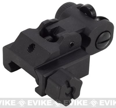 APS Battle Type QD Folding Rear Sight for Airsoft AEG, Accessories ...