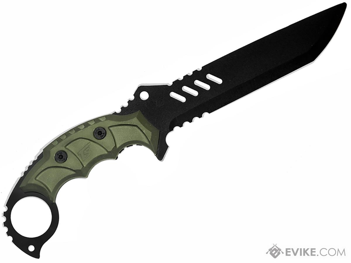 TS Blades TS-Dark Wolf Dummy PVC Knife for Training (Color: Ranger Green)
