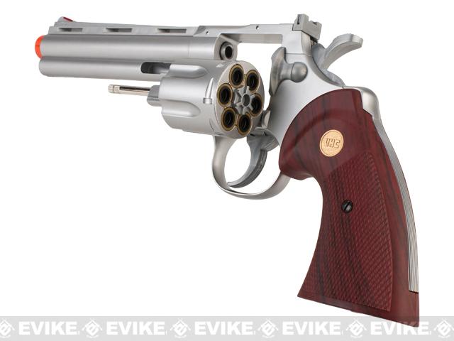 UHC Airsoft Spring Revolver w/ 4 Barrel - SILVER