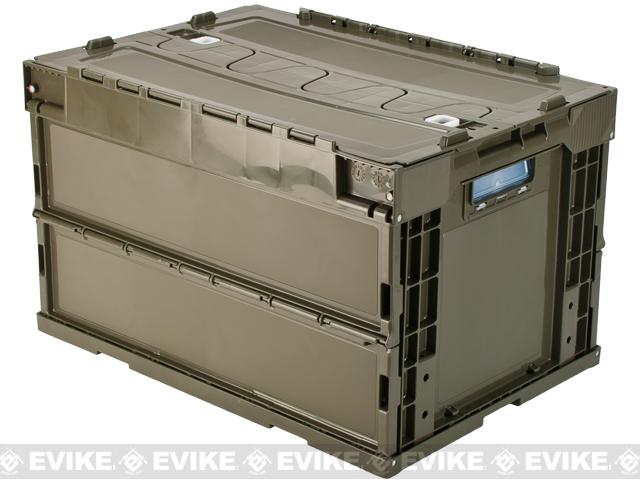 Laylax Tactical Folding Military Storage Box Container - Olive Green