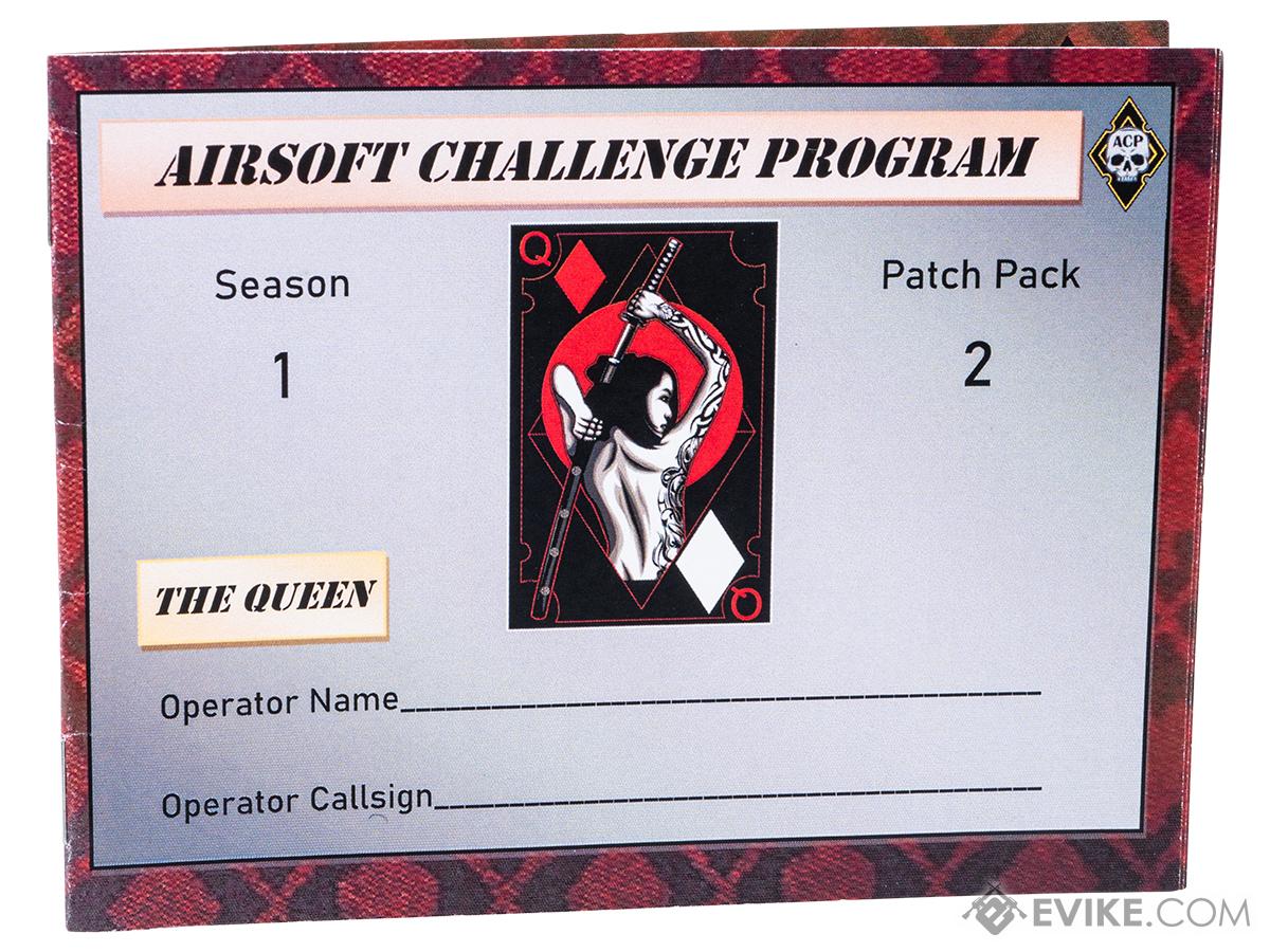 Airsoft Challenge Program Season 1 Patch Pack (Model: The Queen of Diamonds Assassin)