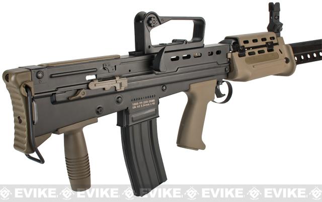 ICS Full Metal L86A2 British Military Full Size Airsoft AEG Rifle ...