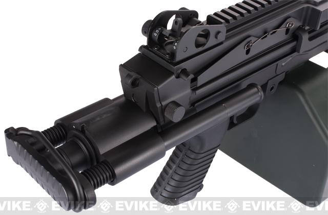 A&K Full Metal M249 Para Trooper SAW Airsoft AEG w/ Electric Drum Mag ...