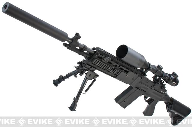 Echo1 Full Metal M14 Combat Master EBR AEG Airsoft Gun - Black - JP-89