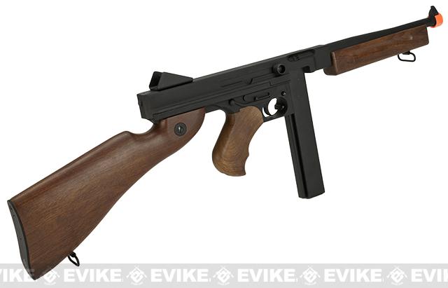 CYMA M1A1 Thompson Submachine Gun Full Metal Gearbox Airsoft AEG ...