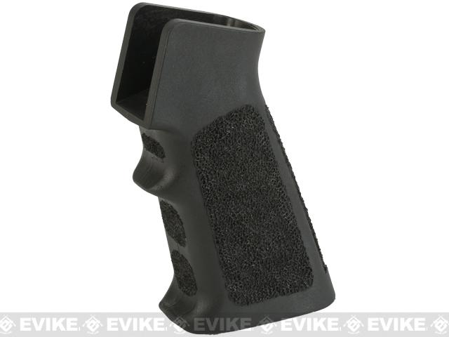 APS Custom Hand Stippled Motor Grip for M4/M16 Airsoft AEGs - Black