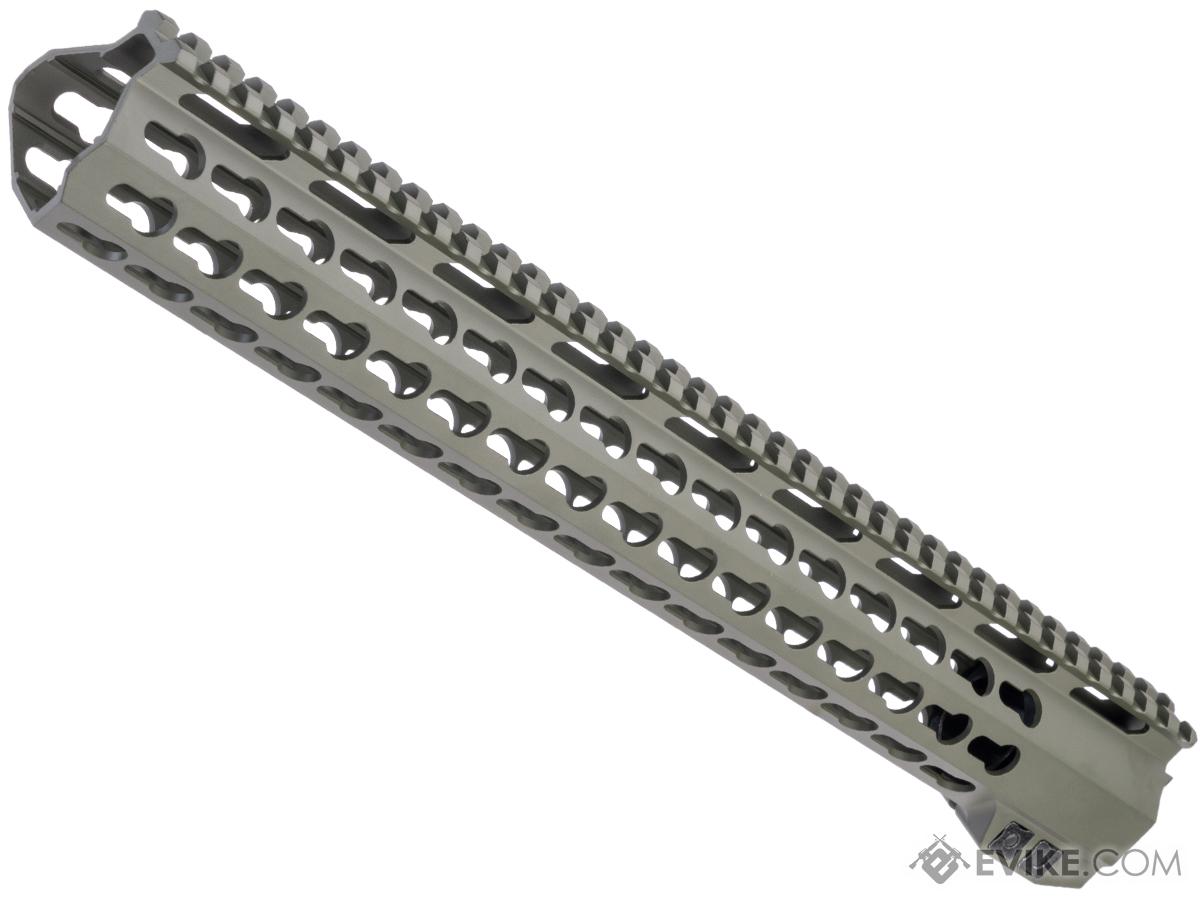 AIM Sports Cerakoted Keymod Handguard for AR-15 (Model: 15 / OD Green)