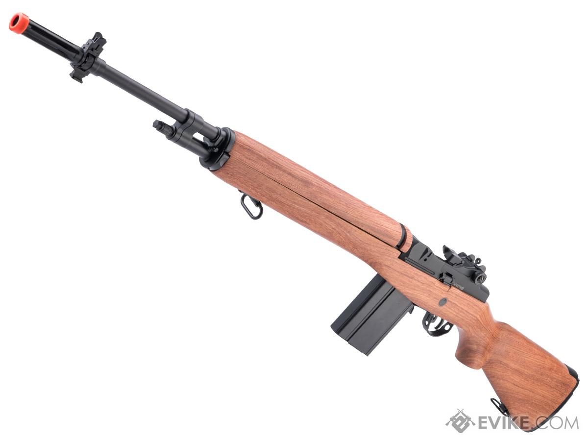 A&K Collectors M1A Full Size Airsoft AEG Rifle w/ Real Myanmar Rosewood Stock