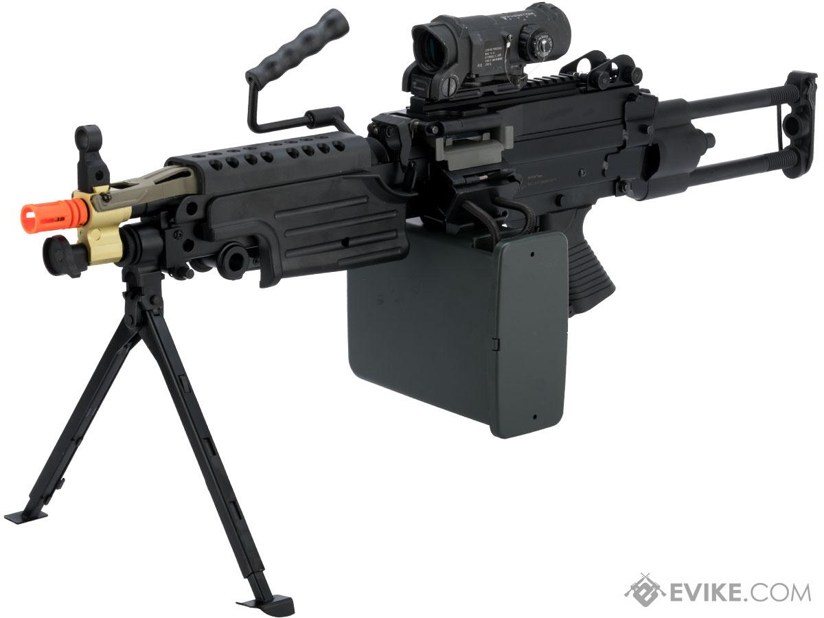 A K Cybergun Fn Licensed M Minimi Saw Machine Gun W Metal Receiver Model Mk Ii Para