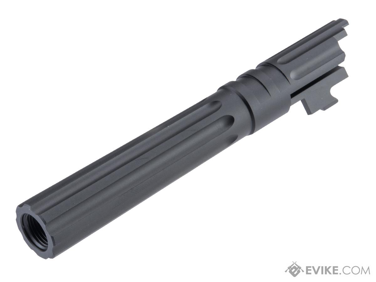 EDGE Airsoft WARP Aluminum Fixed Outer Barrel for 1911 / Hi-CAPA Gas Blowback Airsoft Pistols (Color: Black)