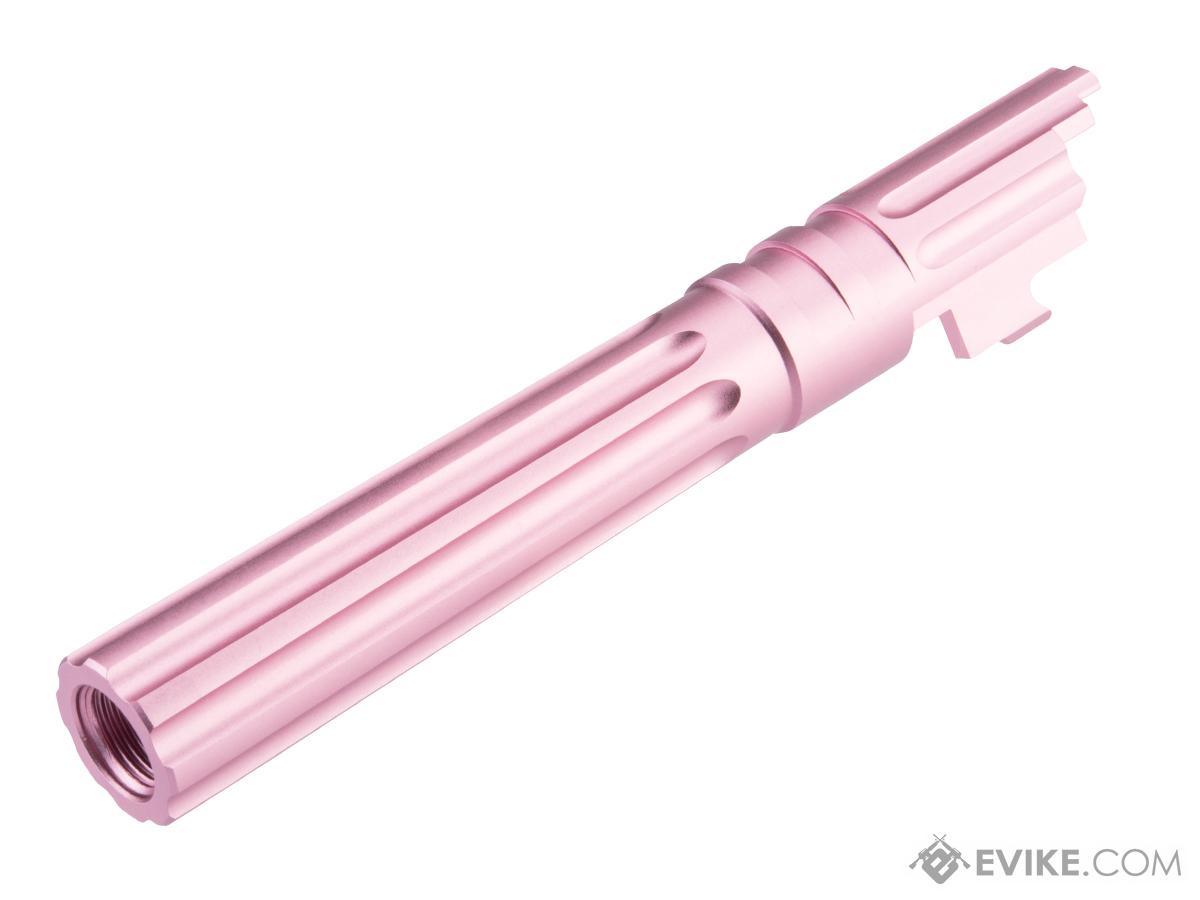 EDGE Airsoft WARP Aluminum Fixed Outer Barrel for 1911 / Hi-CAPA Gas Blowback Airsoft Pistols (Color: Pink)