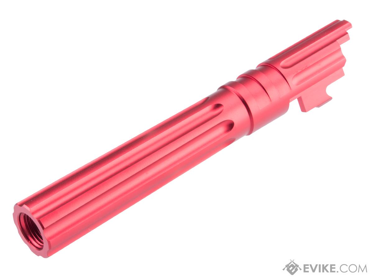 EDGE Airsoft WARP Aluminum Fixed Outer Barrel for 1911 / Hi-CAPA Gas Blowback Airsoft Pistols (Color: Red)