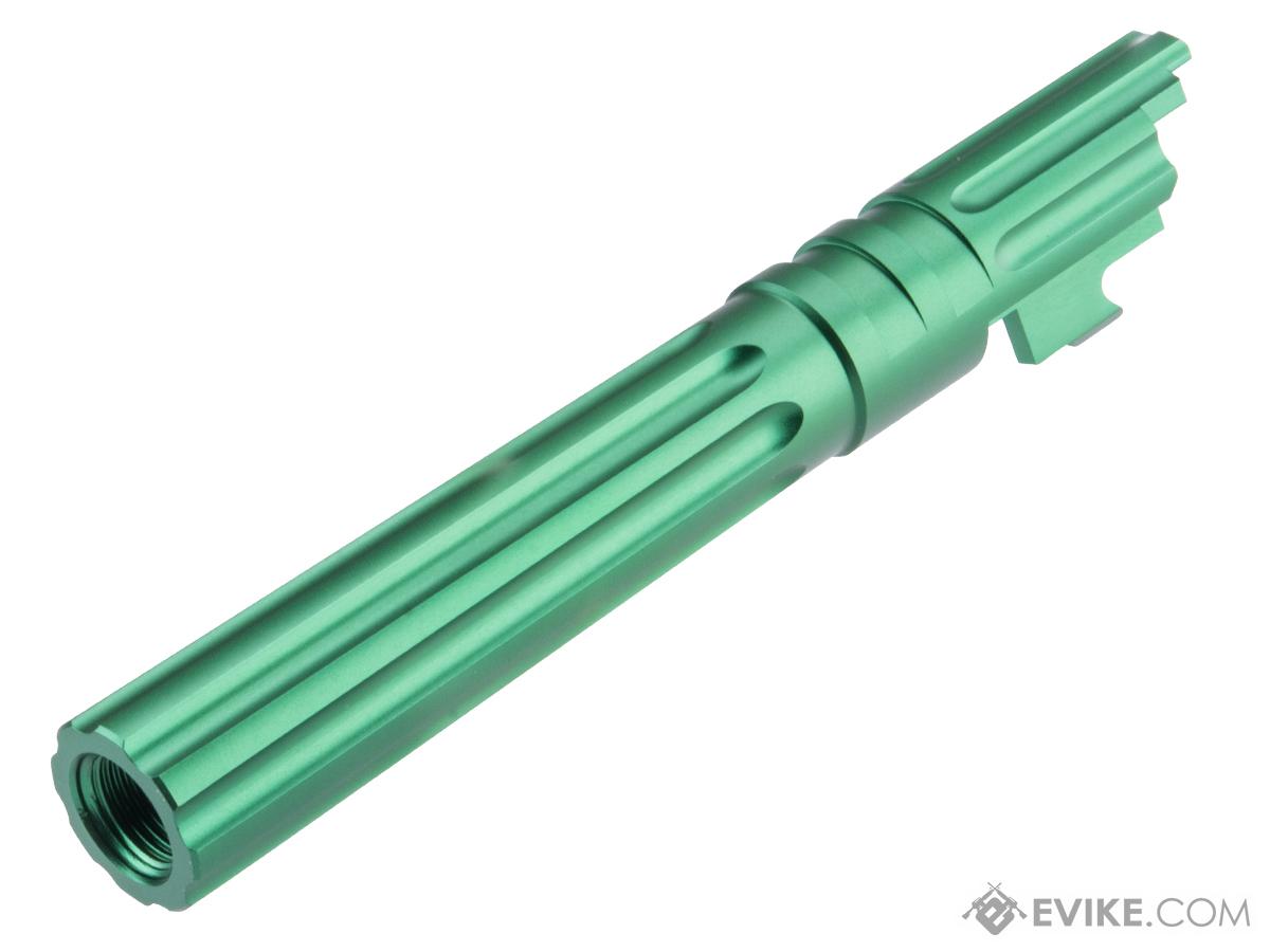 EDGE Airsoft WARP Aluminum Fixed Outer Barrel for 1911 / Hi-CAPA Gas Blowback Airsoft Pistols (Color: Green)