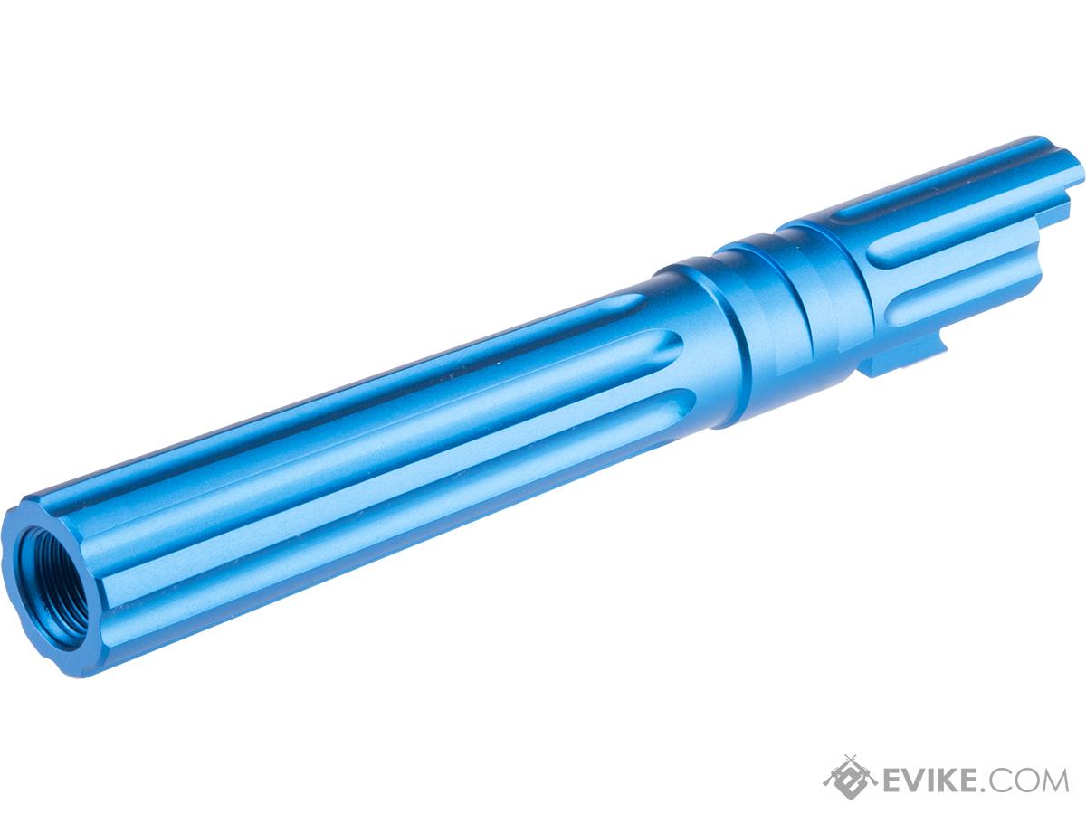 EDGE Airsoft WARP Aluminum Fixed Outer Barrel for 1911 / Hi-CAPA Gas Blowback Airsoft Pistols (Color: Blue)