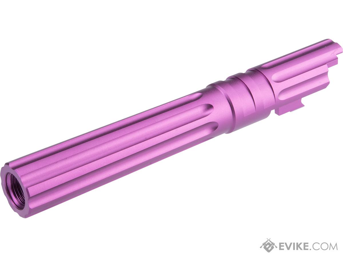 EDGE Airsoft WARP Aluminum Fixed Outer Barrel for 1911 / Hi-CAPA Gas Blowback Airsoft Pistols (Color: Purple)