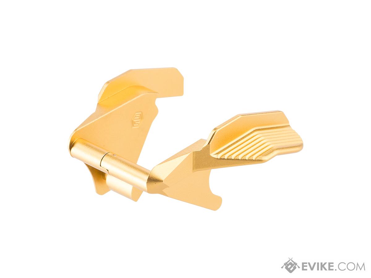 EDGE Custom Albatross V2 CNC Ambidextrous Thumb Safeties for Hi-CAPA & 1911 Gas Blowback Airsoft Pistols (Color: Gold)